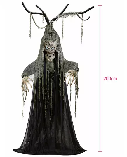2m Halloween-hjemsøkt tre med lys og lyder, bilde 2