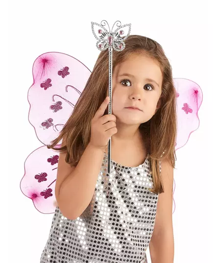 Pink butterfly magic wand for adults and children, image 2