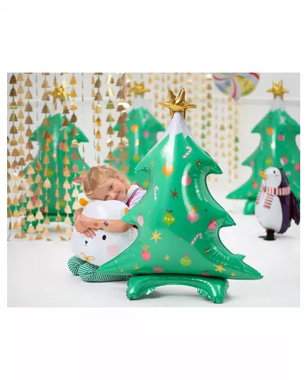 Giant Christmas tree foil balloon 78 x 94 cm, image 2