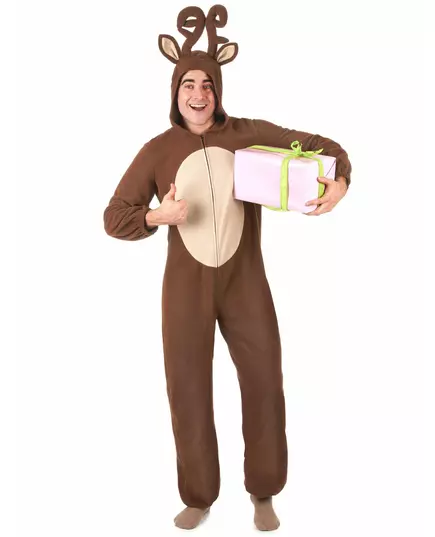 Herrejumpsuit med reinsdyrhette, bilde 2