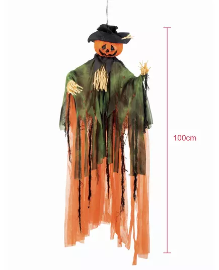 Halloween Pumpkin Scarecrow Hanging Decoration 1m, image 2
