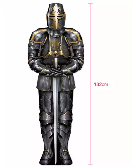 Knight with armor decoration 182 cm, image 2