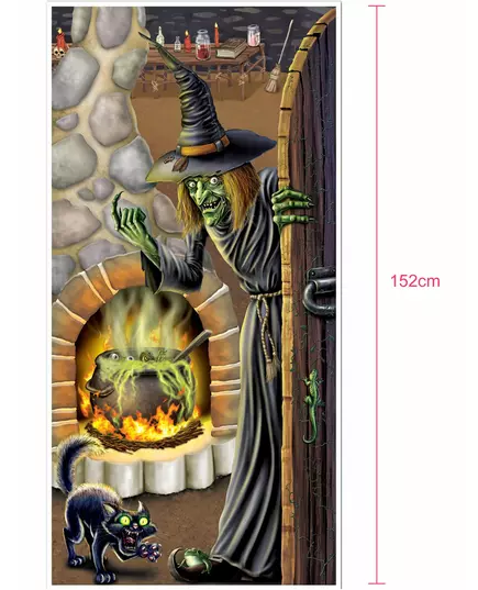 Witch House Door Decoration 30" x 60", image 2