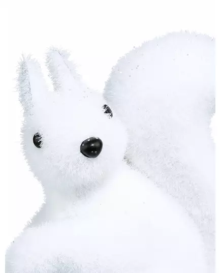 Hvit ekorndekorasjon 12 cm, bilde 2