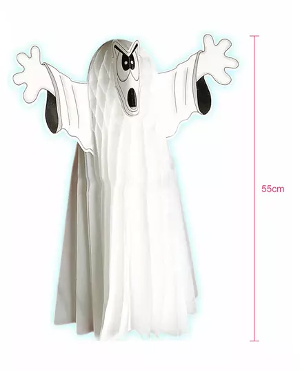 55cm Halloween Glow-in-the-Dark Ghost Decoration, image 2