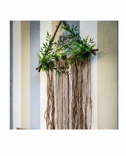 Plante- og jutelysdekorasjon 80 x 37 cm, bilde 2