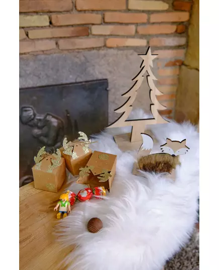 Wooden Christmas tree decoration 25 cm, image 2