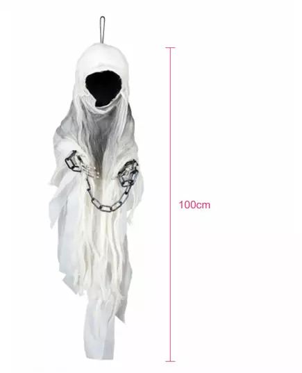 100 cm lenket Halloween-dekorasjon med skjelett fra Grim Reaper, bilde 2