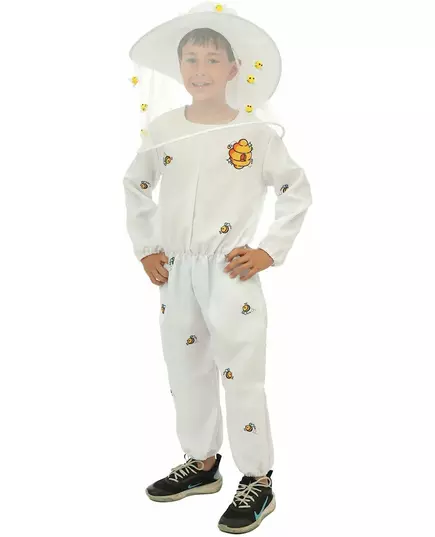 Children's Beekeeper Costume, Size: 10-12 years (130/140 cm)