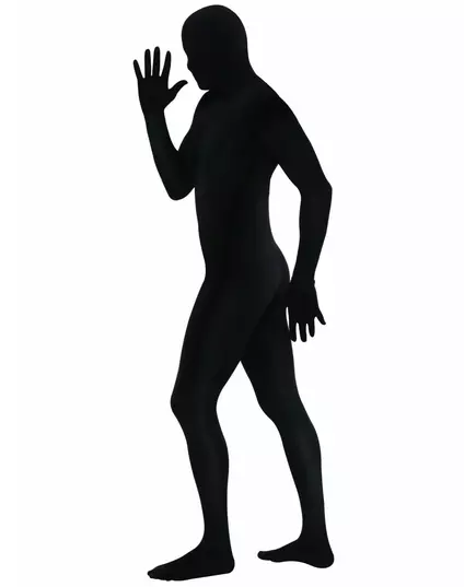 Adult black second skin costume, image 2