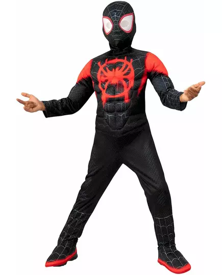 Deluxe Spiderman Miles Morales costume for children, Size: 5-6 years (110 to 116 cm)