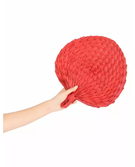 Adult red straw fan, image 2