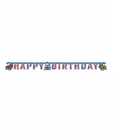Happy Birthday Thomas and Friends cardboard garland 180 x 15 cm, image 2