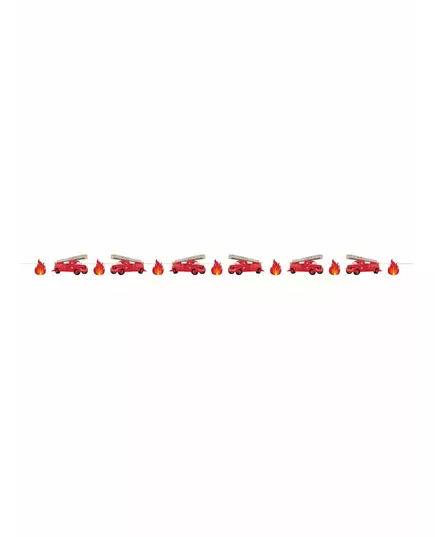 Brannmann pappgirlander 3 m, bilde 2