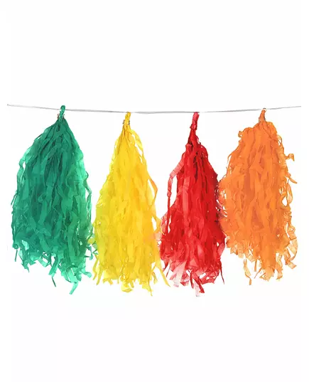 Tassel garland 16 pompoms 1.80 m, image 2