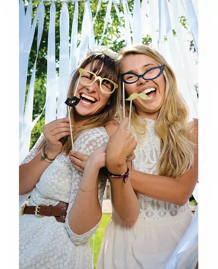 Gold glitter photobooth kit, image 2