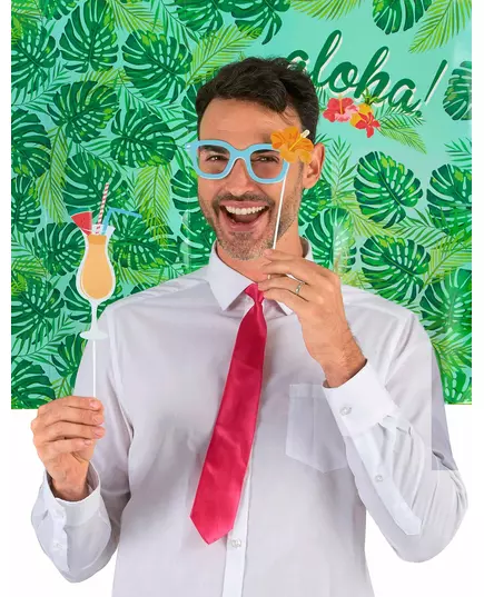 Hawaiian 10-piece photobooth kit, image 2