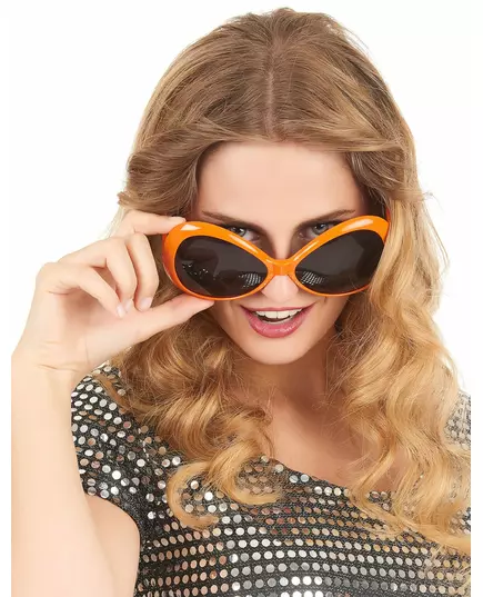 Oransje discobriller for voksne, bilde 2