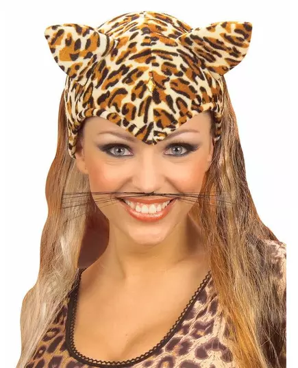 Adult black cat mustache, image 2