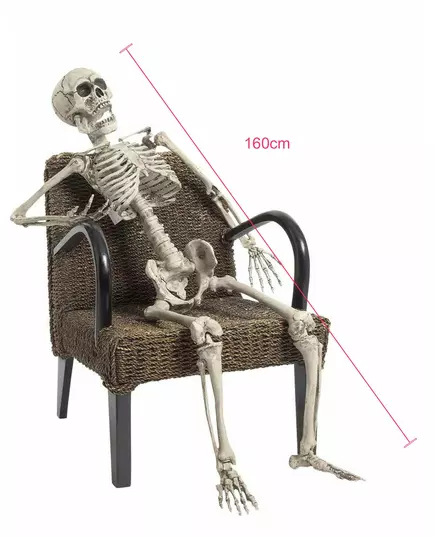 160 cm Halloween-skjelett å posere, bilde 2