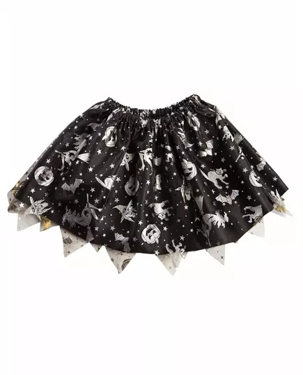 Black and silver Halloween tutu for girls, image 2