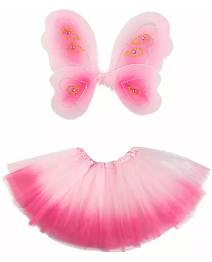 Pastellrosa sommerfuglvinger og tutu til jenter, bilde 2