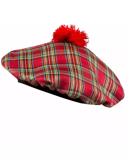 Adult red Scottish beret, image 2