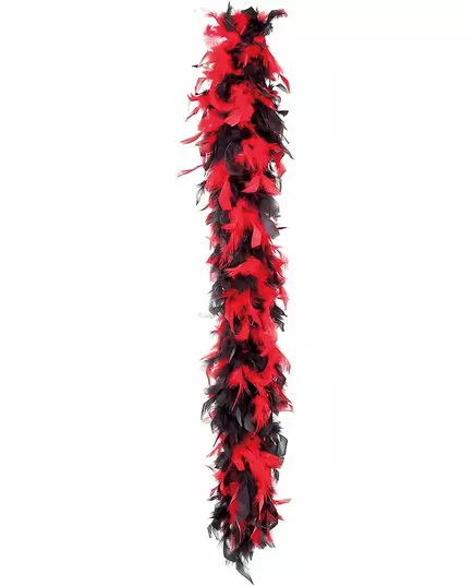 Rød og svart boa 50 g, bilde 2