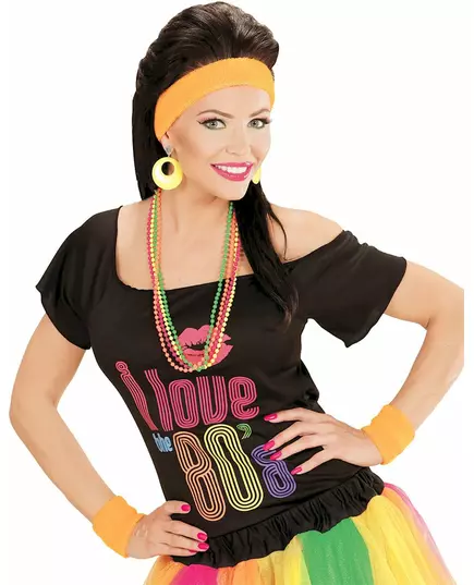 Adult fluorescent yellow earrings, image 2