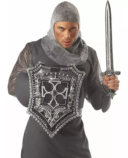 Adult Crusader Knight Plastic Shield and Sword, image 2