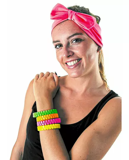 Armbånd med fluorescerende rosa glidelås for voksne, bilde 2