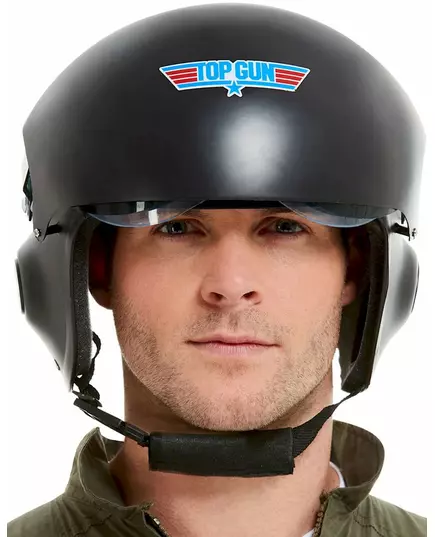 Top Gun Deluxe svart voksenhjelm, bilde 2