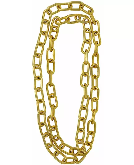 Large gold mesh chain 84 cm adult, image 2