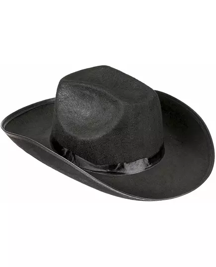 Svart cowboyhatt for voksne, bilde 2