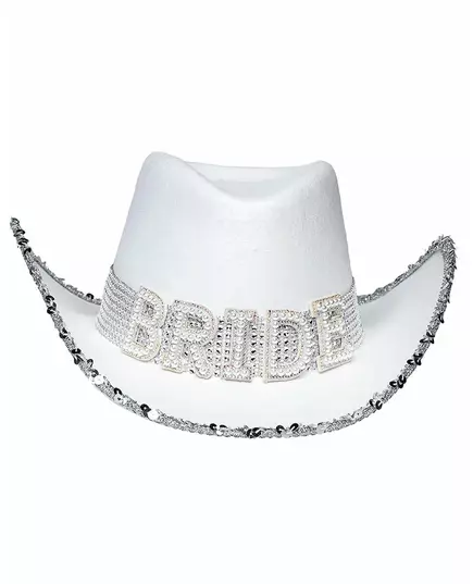 Voksenbrud cowboyhatt med rhinestones, bilde 2