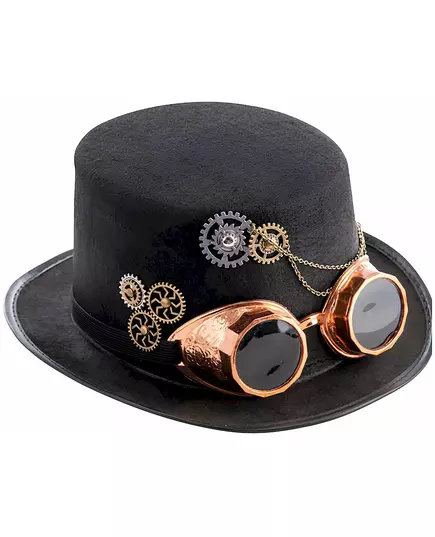 Steampunk filtflosshatt med beskyttelsesbriller for voksne, bilde 2