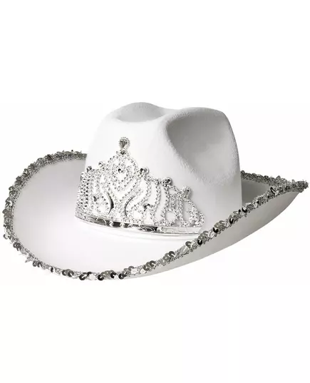 Women's white cowboy princess hat, image 2