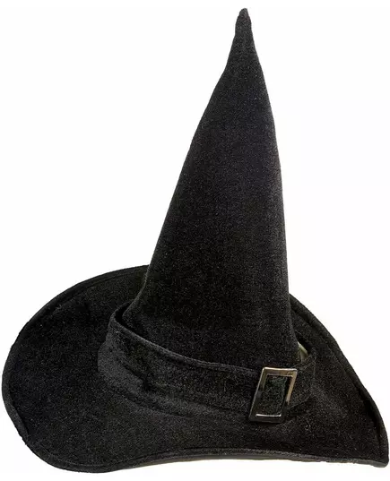 Halloween-heksehatt i fløyel for voksne, bilde 2