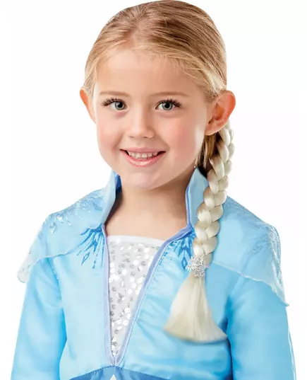 Frost 2 Elsa-kostyme og flettesett for jenter, bilde 2