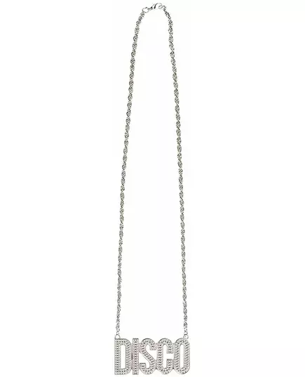 Adult silver disco necklace, image 2