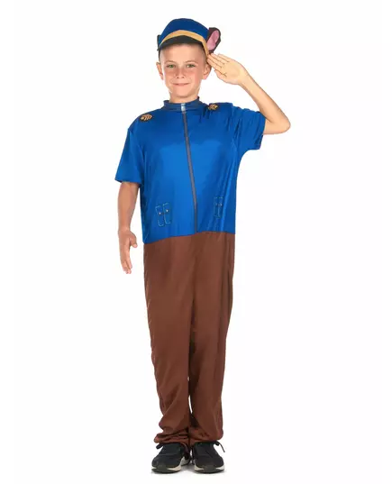 Blue police dog costume for children, Size: 10-12 years (130-140 cm), image 2