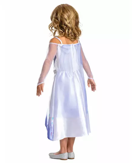 Klassisk hvitt Elsa Snødronningen 2-kostyme for jenter, Størrelse: 7–8 år (124–136 cm), bilde 2