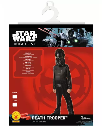 Classic Death Trooper Star Wars Rogue One Child Costume, image 2