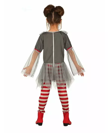Psykopatisk klovnekostyme for jenter med leggings, Størrelse: 3–4 år (95–105 cm), bilde 2