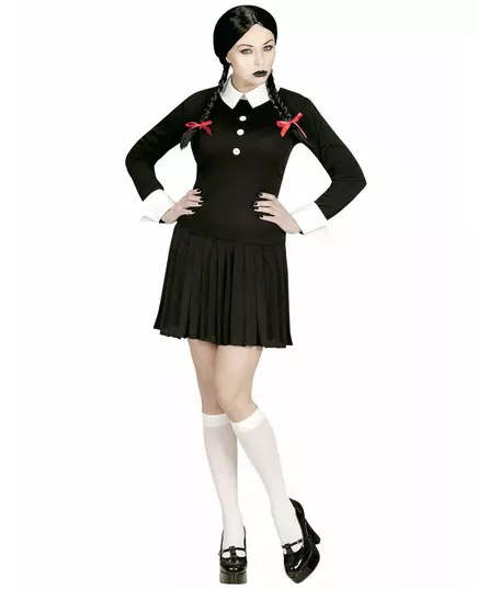 Gothic schoolgirl costume for women, Size: Small, image 2