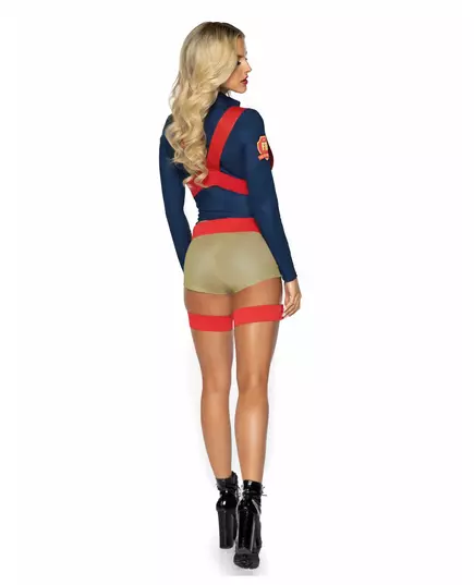 Luxury sexy firefighter shorts costume for women, Size: Large (44-46), image 2