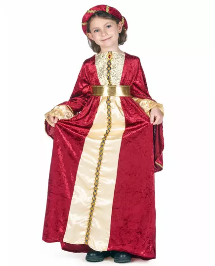 Medieval queen girl costume, Size: 4-6 years (110-120 cm), image 2