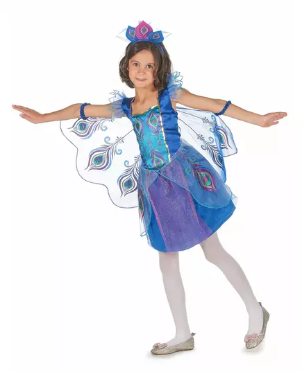 Girls' sequined peacock costume, Size: 10-12 years (130-140 cm), image 2