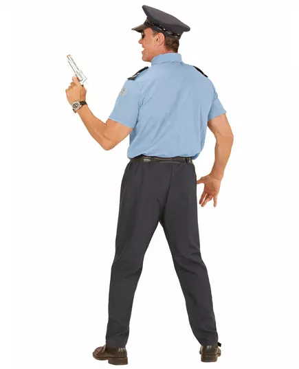 Large size adult blue police officer costume, Size: XXX-Large, image 2