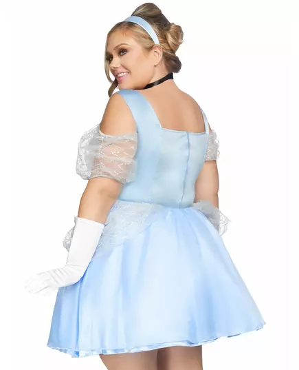 Plus size blue princess costume for women, Size: X-Large/XX-Large (48-52), image 2